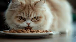 Persian Cat Feeding